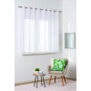 Firana z kółkami pasek SIMPLE CHIC 280x160 biały